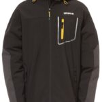 Caterpillar Capstone Kapucnis Soft Shell Kabát Fekete